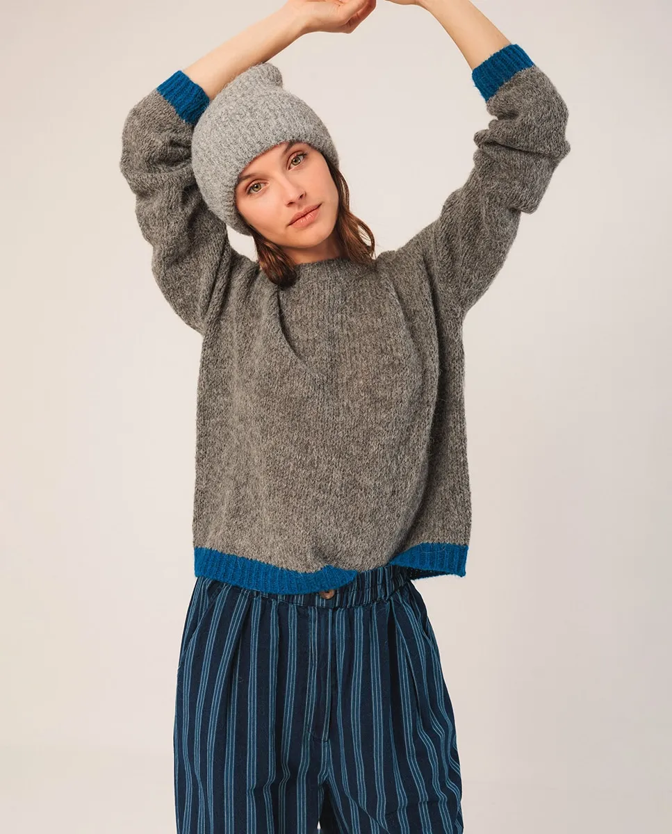 Женский джемпер с длинным рукавом и круглым вырезом Indi & Cold, темно-серый
Женский джемпер с длинным рукавом и круглым вырезом Indi & Cold, темно-серый