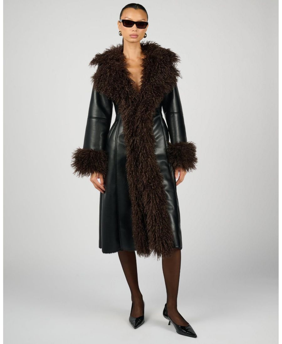 Женское пальто Penny Lane WeWoreWhat, Black/brown
Женское пальто Penny Lane WeWoreWhat, Black/brown