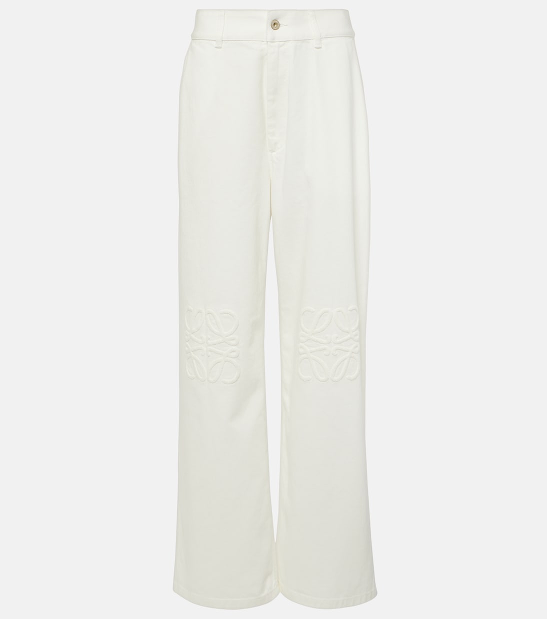 Высокие широкие джинсы с вышивкой Anagram Loewe, белый
Высокие широкие джинсы с вышивкой Anagram Loewe, белый
