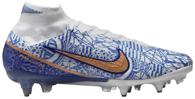 Кроссовки Nike Zoom Mercurial Superfly 9 Elite CR7 SG Pro AC 'Azulejo', синий 
Кроссовки Nike Zoom Mercurial Superfly 9 Elite CR7 SG Pro AC 'Azulejo', синий