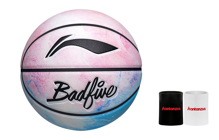 LINING Баскетбольный мяч PU розово-голубой градиент размер 7 тренировочный unisex
LINING Баскетбольный мяч PU розово-голубой градиент размер 7 тренировочный unisex