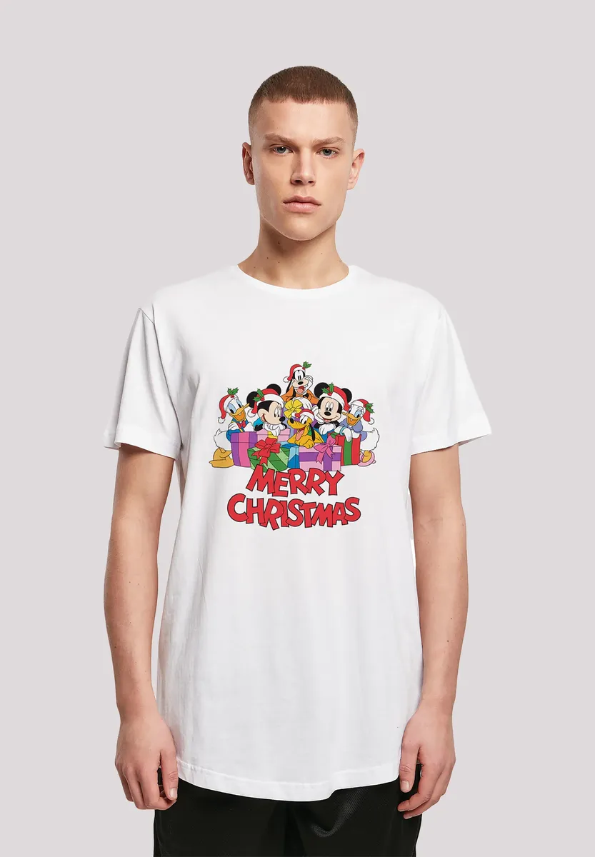 F4NT4STIC Футболка "Рождество с Микки Маусом", принт, белый 
F4NT4STIC Футболка "Рождество с Микки Маусом", принт, белый