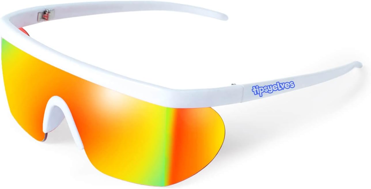 Солнцезащитные очки Tipsy Elves - Ретро спортивные очки для активного отдыха - Яркая защита UV400, зеркальные линзы, поляризованные и неполяризованные линзы, Miami Ice (White)
Солнцезащитные очки Tipsy Elves - Ретро спортивные очки для активного отдыха - Яркая защита UV400, зеркальные линзы, поляризованные и неполяризованные линзы, Miami Ice (White)