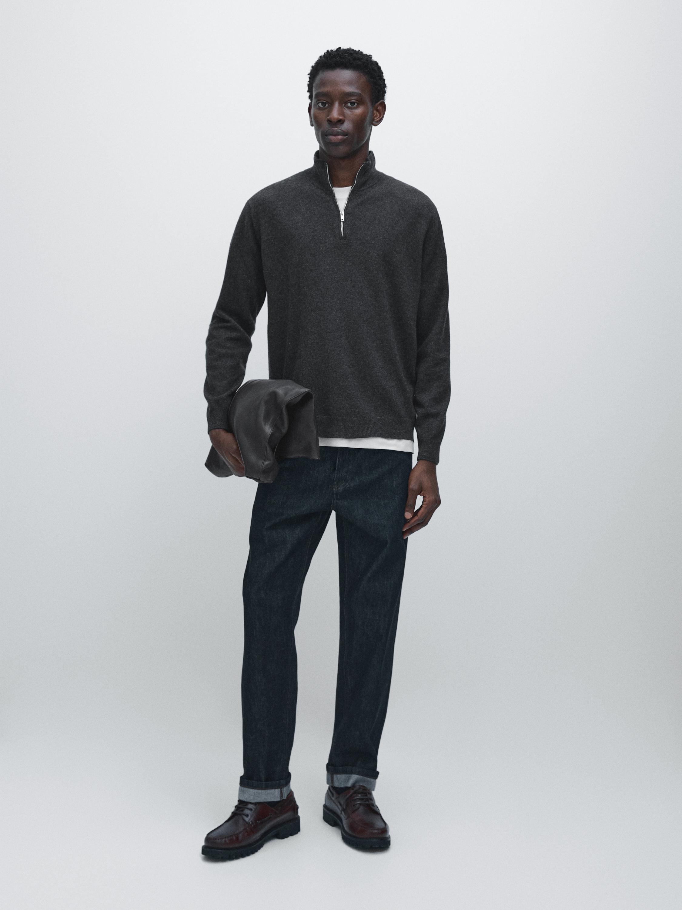 Вязаный свитер с воротником-стойкой и застежкой-молнией Massimo Dutti, Charcoal
Вязаный свитер с воротником-стойкой и застежкой-молнией Massimo Dutti, Charcoal