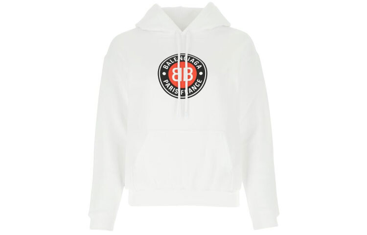 Толстовка женская Balenciaga, белый / черный / красный 
Толстовка женская Balenciaga, белый / черный / красный