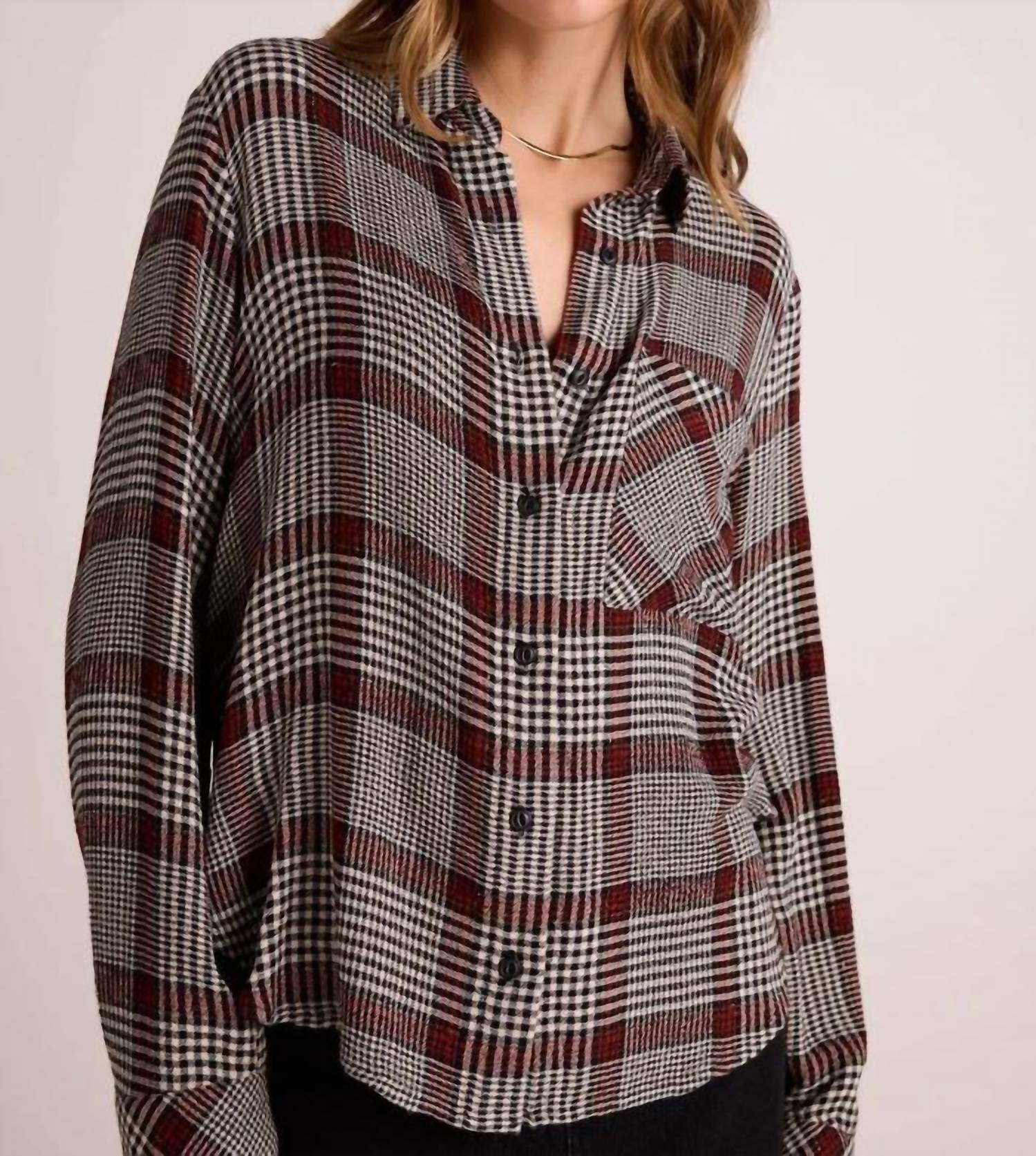 Рубашка с застежкой на пуговицах и карманом на талии в зимней клетчатой рубашке Glen Plaid Bella Dahl, цвет winter glen plaid
Рубашка с застежкой на пуговицах и карманом на талии в зимней клетчатой рубашке Glen Plaid Bella Dahl, цвет winter glen plaid