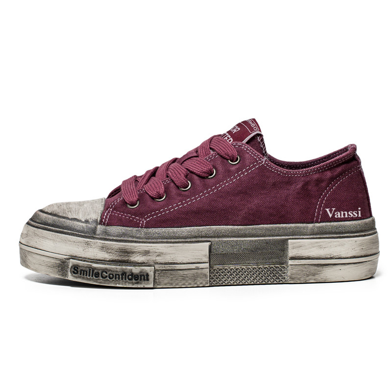 VANSSI Легкие и дышащие низкие скейтерские кроссовки мужские бордовые, цвет Burgundy
VANSSI Легкие и дышащие низкие скейтерские кроссовки мужские бордовые, цвет Burgundy