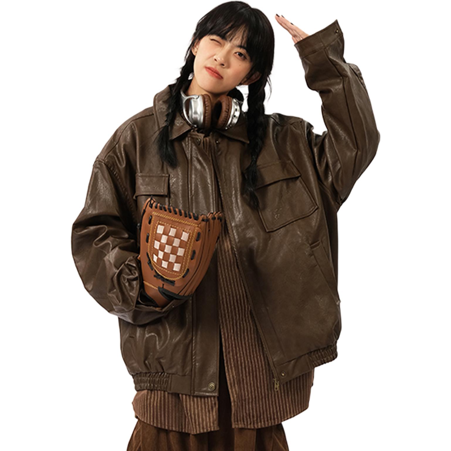 Кожаная куртка Unisex NEVER RULE, коричневый
Кожаная куртка Unisex NEVER RULE, коричневый