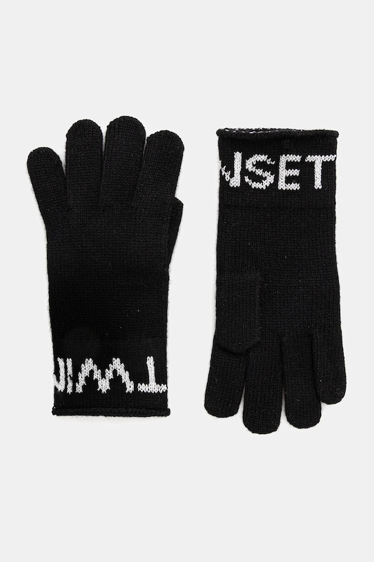 Шерстяные перчатки Twinset, черный
Шерстяные перчатки Twinset, черный