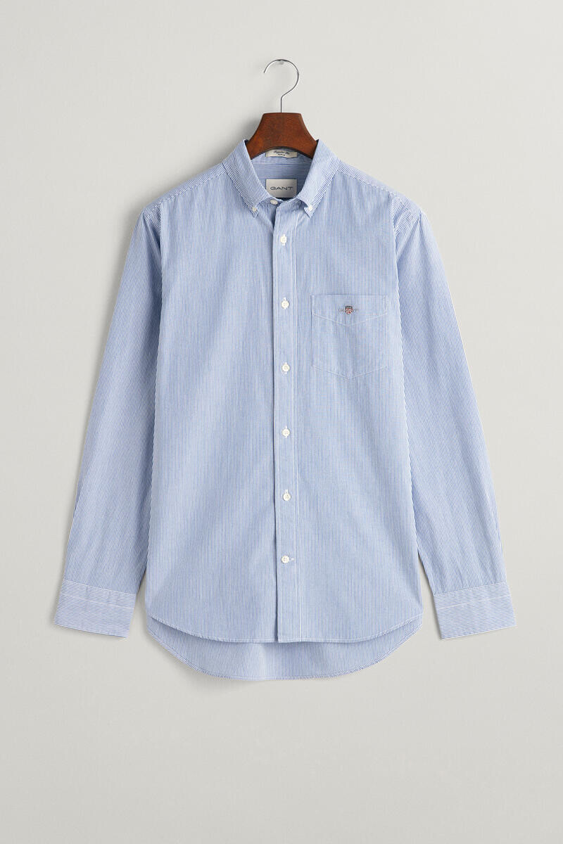 Рубашка из поплина в полоску стандартного кроя Gant, синий
Рубашка из поплина в полоску стандартного кроя Gant, синий