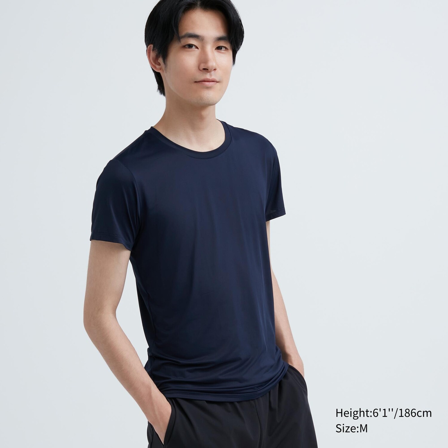 Футболка AIRism с круглым вырезом и короткими рукавами Uniqlo, темно-синий
Футболка AIRism с круглым вырезом и короткими рукавами Uniqlo, темно-синий