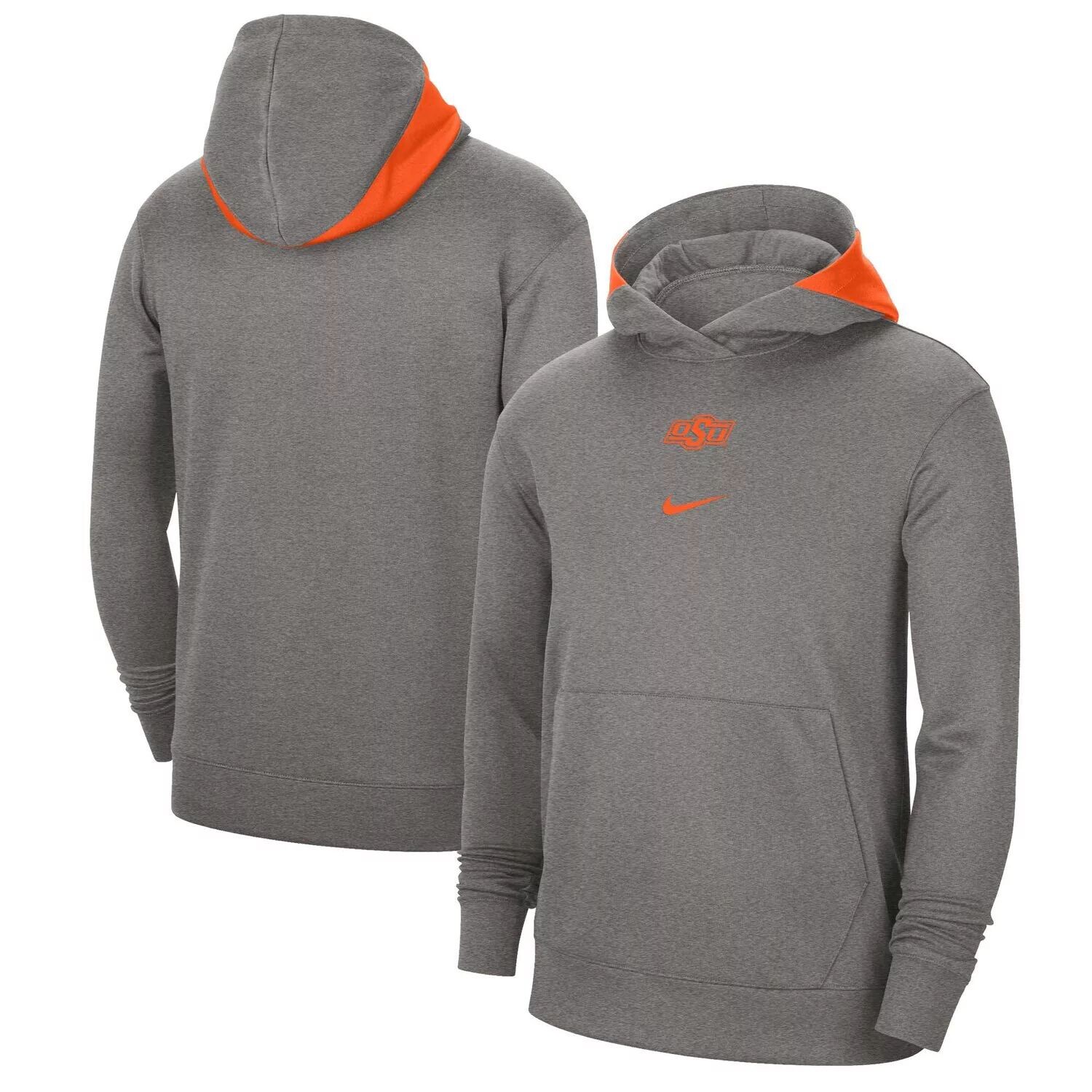 Мужской пуловер с капюшоном Nike Heather Grey Oklahoma State Cowboys Team Basketball Spotlight Performance
Мужской пуловер с капюшоном Nike Heather Grey Oklahoma State Cowboys Team Basketball Spotlight Performance