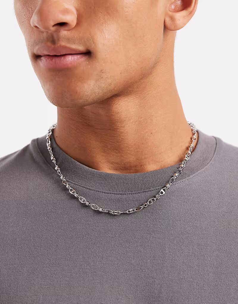 Водонепроницаемая тонкая цепочка на шею из нержавеющей стали серебристого цвета Asos Design
Водонепроницаемая тонкая цепочка на шею из нержавеющей стали серебристого цвета Asos Design