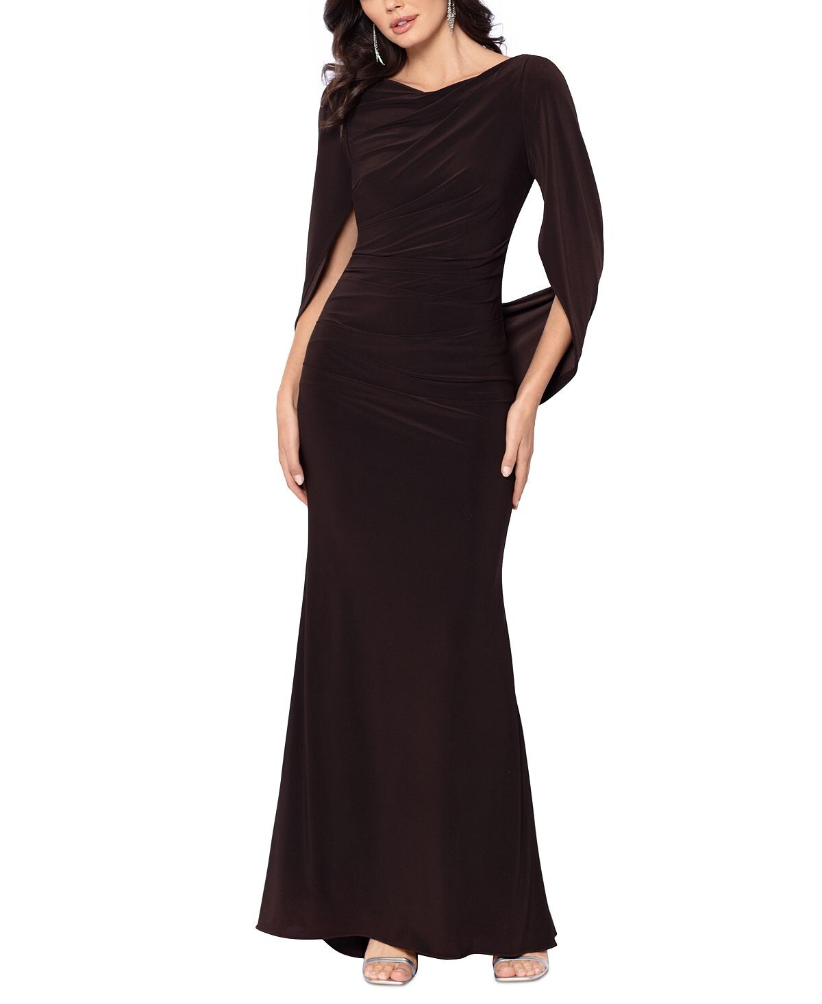 Платье с драпировкой на спине Betsy & Adam, коричневый
Платье с драпировкой на спине Betsy & Adam, коричневый