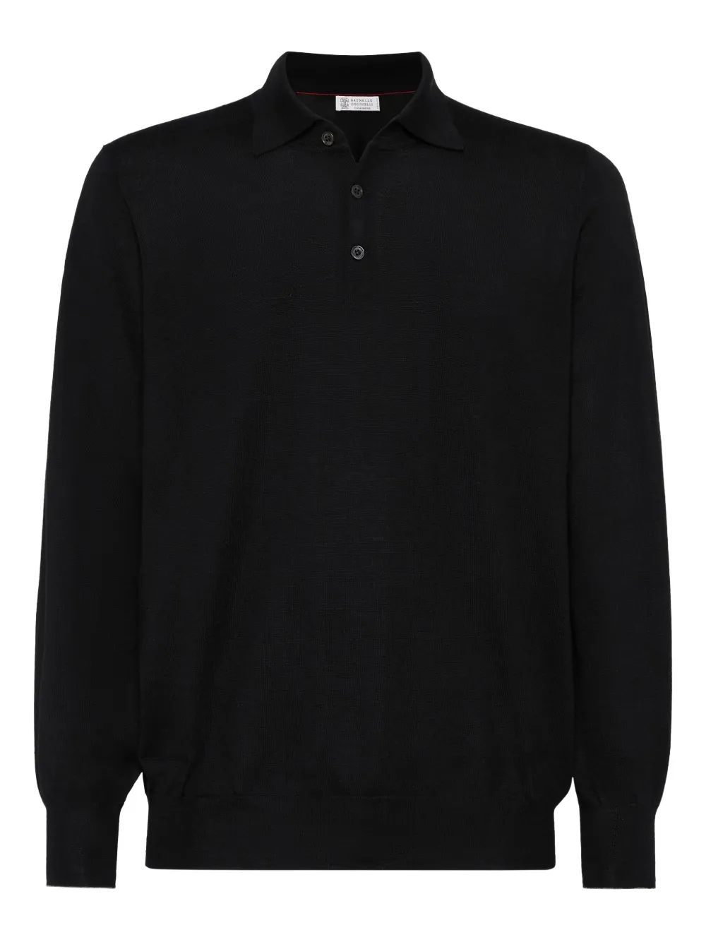 Джемпер с длинными рукавами Brunello Cucinelli, черный 
Джемпер с длинными рукавами Brunello Cucinelli, черный