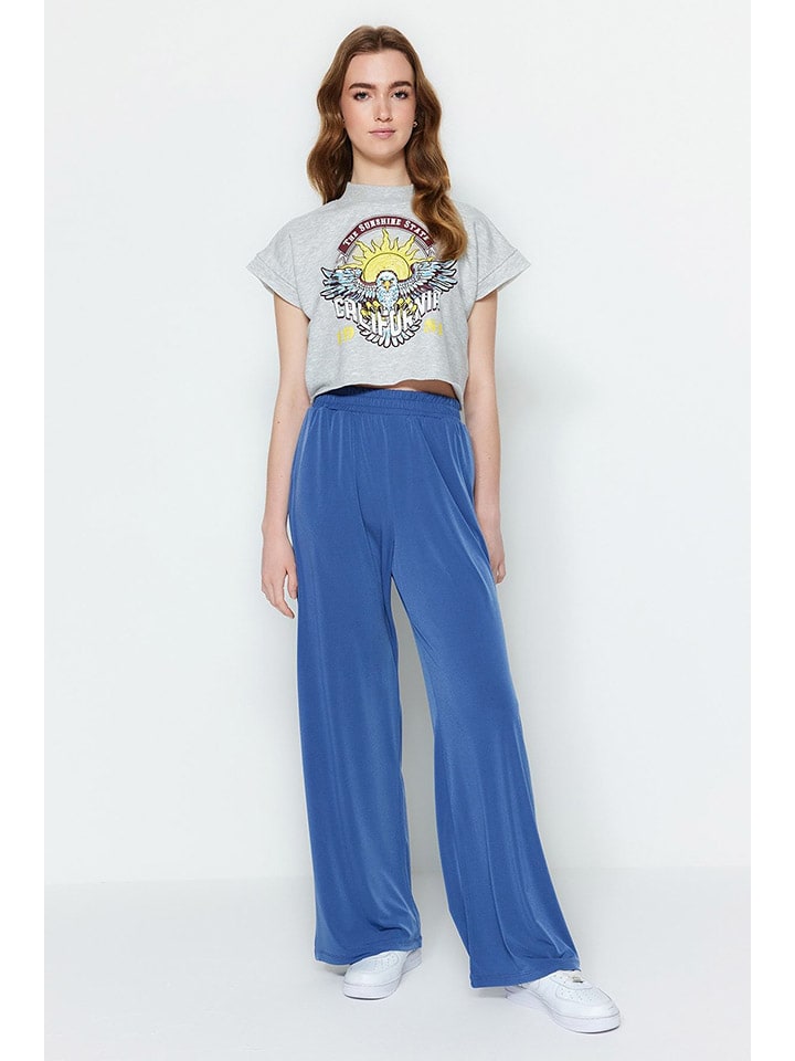 Тканевые брюки trendyol, синий
Тканевые брюки trendyol, синий