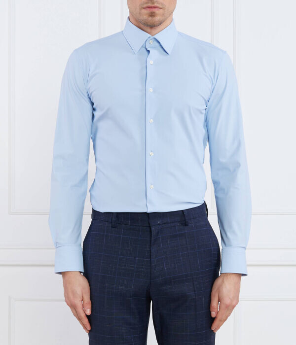 Рубашка мужская Boss облегающего кроя, голубой
Рубашка мужская Boss облегающего кроя, голубой