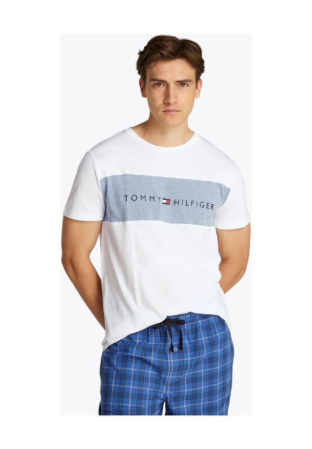 Верх пижамы хлопок Tommy Hilfiger, белый 
Верх пижамы хлопок Tommy Hilfiger, белый