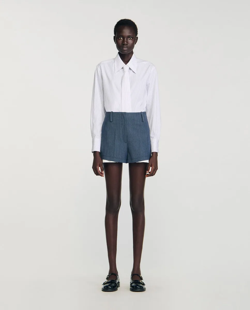 Женские шорты в полоску Sandro, синий
Женские шорты в полоску Sandro, синий