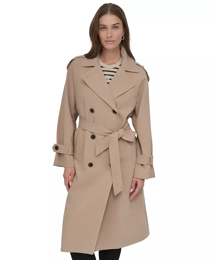 Женское двубортное тренчкотто с поясом DKNY, коричневый/бежевый
Женское двубортное тренчкотто с поясом DKNY, коричневый/бежевый