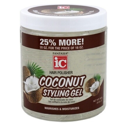FANTASIA Ic Coconut Styling Gel Питает и Увлажняет 20 унций
FANTASIA Ic Coconut Styling Gel Питает и Увлажняет 20 унций