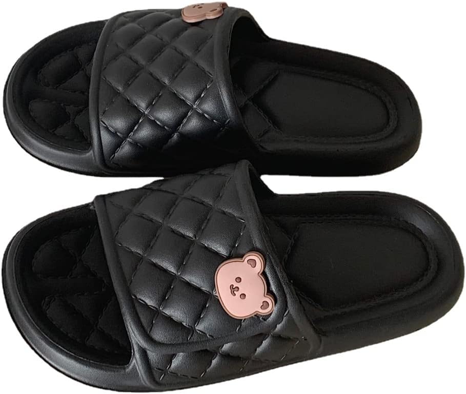 Тапочки CEINOM Kawaii Bear Cloud для женщин и мужчин, домашние тапочки для душа и ванной, супер мягкие, удобные, с толстой подошвой, милые тапочки, черный
Тапочки CEINOM Kawaii Bear Cloud для женщин и мужчин, домашние тапочки для душа и ванной, супер мягкие, удобные, с толстой подошвой, милые тапочки, черный