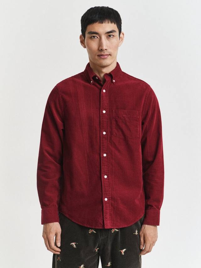 Хлопковая рубашка Regular Fit из вельвета GANT, Plumped Red
Хлопковая рубашка Regular Fit из вельвета GANT, Plumped Red