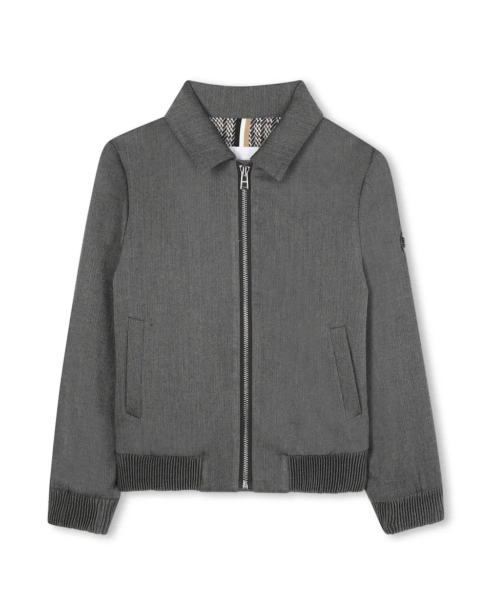 Детская куртка к костюму на молнии BOSS Kidswear, темно-серый
Детская куртка к костюму на молнии BOSS Kidswear, темно-серый