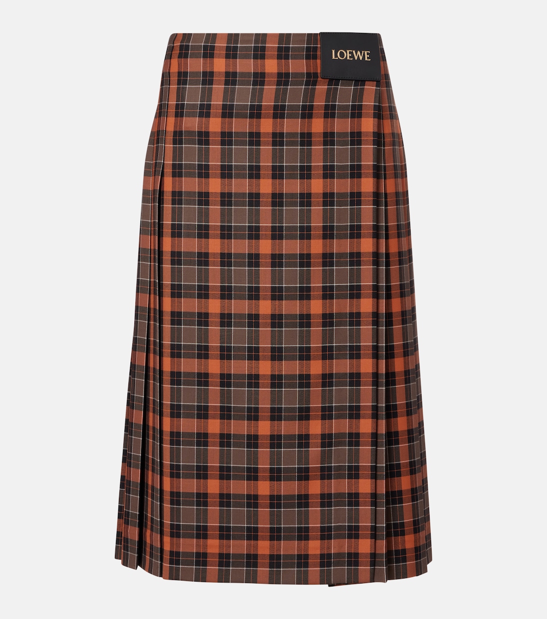 Клетчатая юбка-саронг Loewe, Orange/Black
Клетчатая юбка-саронг Loewe, Orange/Black