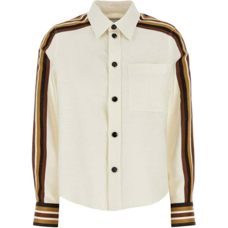 Рубашка с коротким рукавом на пуговицах Bottega Veneta, Ecru
Рубашка с коротким рукавом на пуговицах Bottega Veneta, Ecru