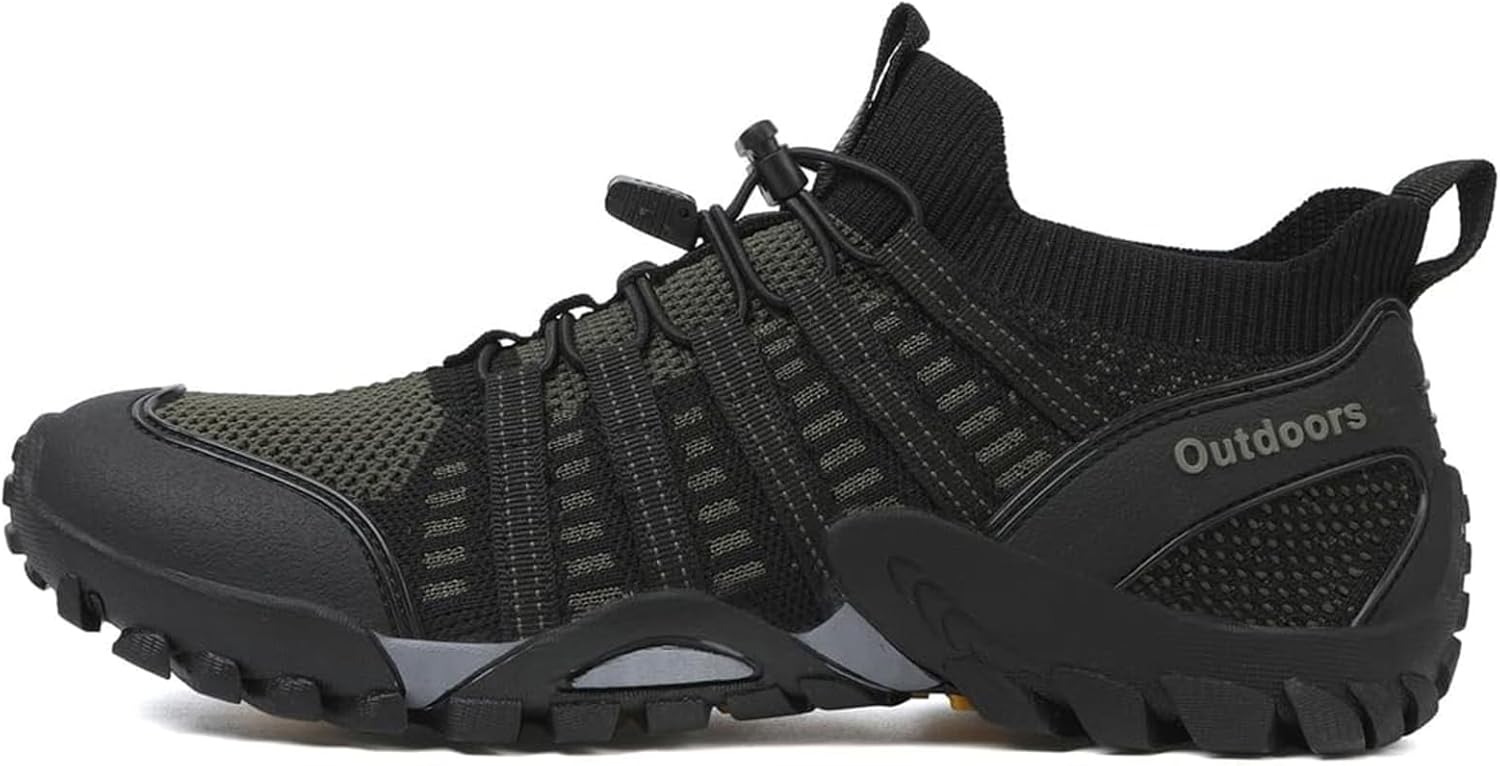 Мужские походные кроссовки для улицы, противоскользящие, дышащие, с сеткой, для бега, спорта, альпинизма, трекинга, рыбалки и приключений Nigxwns, зеленый
Мужские походные кроссовки для улицы, противоскользящие, дышащие, с сеткой, для бега, спорта, альпинизма, трекинга, рыбалки и приключений Nigxwns, зеленый