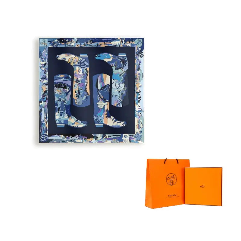 HERMES Шёлковый шарф, Blue
HERMES Шёлковый шарф, Blue