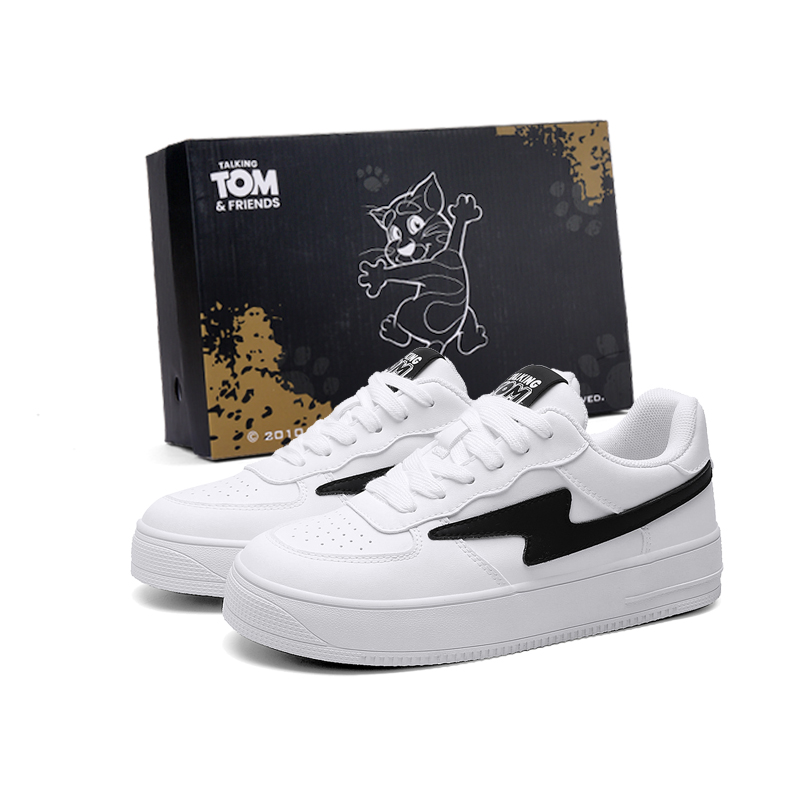 TALKING TOM Скользоустойчивые унисекс скейтерские кроссовки лоу-топ бело-черные, цвет White Black
TALKING TOM Скользоустойчивые унисекс скейтерские кроссовки лоу-топ бело-черные, цвет White Black
