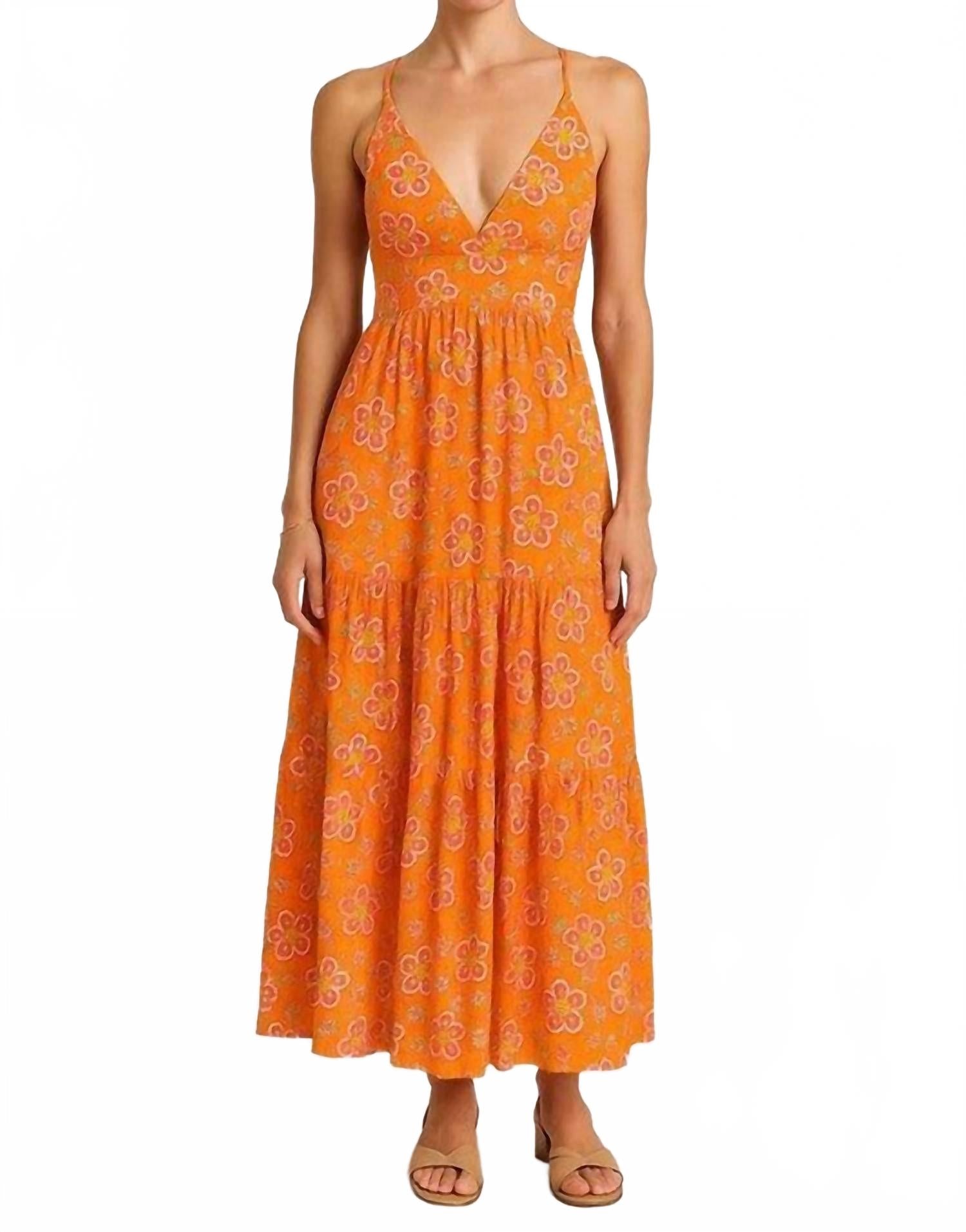 Кондо Тир Страппи платье в оранжевом FATE
Кондо Тир Страппи платье в оранжевом FATE