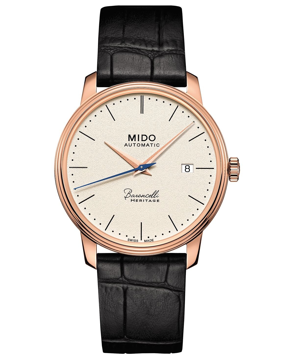 Мужские швейцарские автоматические часы Baroncelli III Heritage с черным кожаным ремешком, 39 мм Mido
Мужские швейцарские автоматические часы Baroncelli III Heritage с черным кожаным ремешком, 39 мм Mido