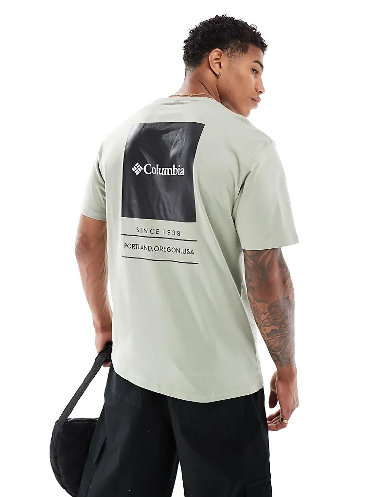 Columbia – Бартон Спрингс – Футболка зеленого цвета с принтом на спине
Columbia – Бартон Спрингс – Футболка зеленого цвета с принтом на спине