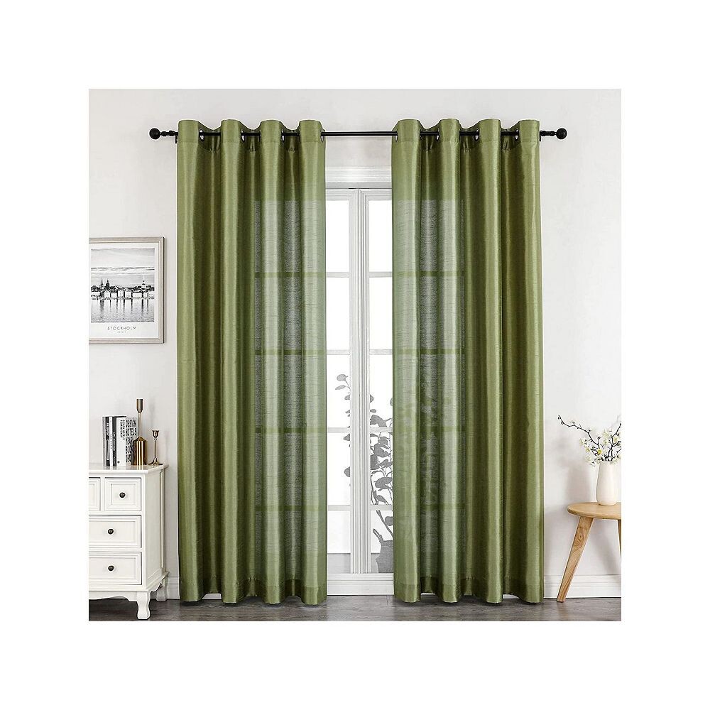 Kate Aurora Home Living 2 шт. Легкие базовые прозрачные верхние панели для штор с люверсами, цвет Sage Green
Kate Aurora Home Living 2 шт. Легкие базовые прозрачные верхние панели для штор с люверсами, цвет Sage Green