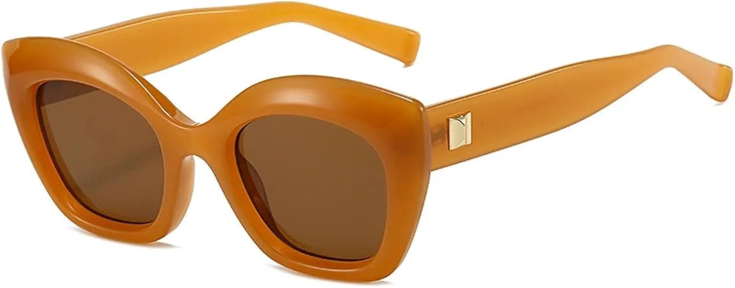 Солнцезащитные очки «кошачий глаз» для женщин, желейного цвета, ретро с заклепками, для мужчин, леопардовый принт, защита от УФ-излучения UV400 UATXTAU, Tea Tea
Солнцезащитные очки «кошачий глаз» для женщин, желейного цвета, ретро с заклепками, для мужчин, леопардовый принт, защита от УФ-излучения UV400 UATXTAU, Tea Tea