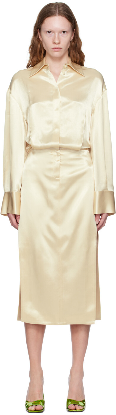 Бежевое платье Charla Midi The Attico
Бежевое платье Charla Midi The Attico