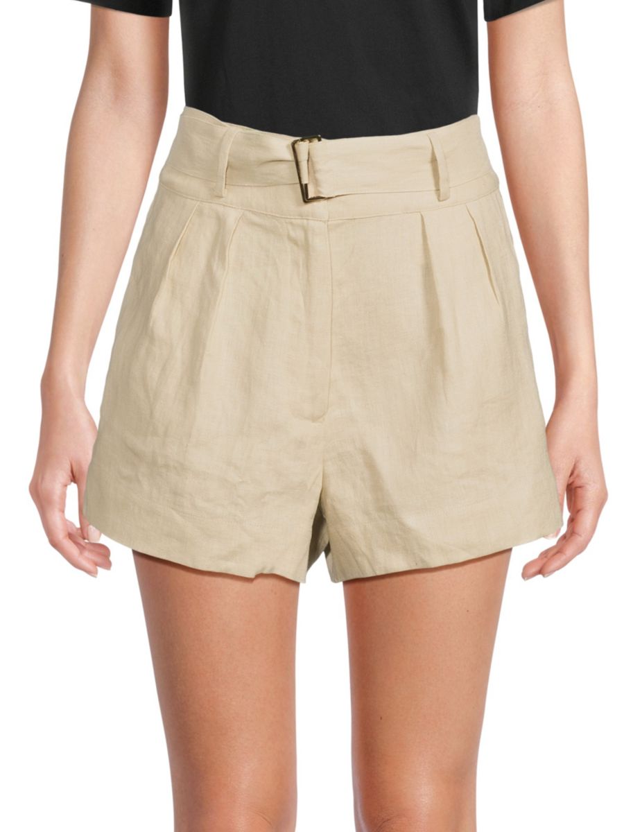 Льняные шорты с поясом Zinnia Hevron, песочный
Льняные шорты с поясом Zinnia Hevron, песочный