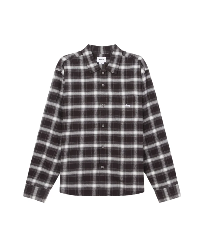 Рубашка в клетку Reason, черная с разноцветными элементами Obey, черный
Рубашка в клетку Reason, черная с разноцветными элементами Obey, черный