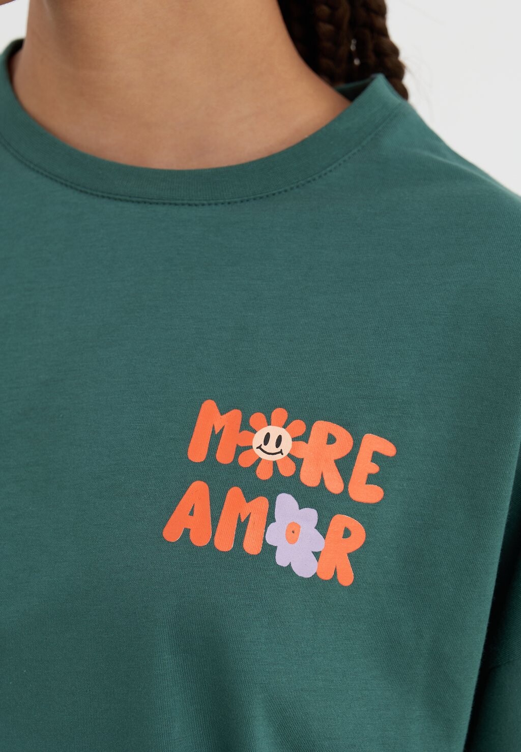 Принт на футболке Even&Odd, зеленый 
Принт на футболке Even&Odd, зеленый