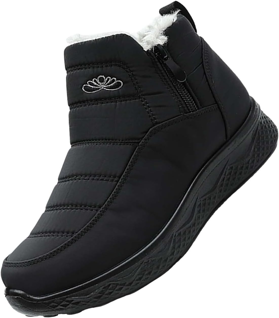 Женские и мужские зимние ботинки на молнии до щиколотки с утеплителем и меховой подкладкой, водонепроницаемые, теплые, удобные для ношения на улице Generic, черный
Женские и мужские зимние ботинки на молнии до щиколотки с утеплителем и меховой подкладкой, водонепроницаемые, теплые, удобные для ношения на улице Generic, черный