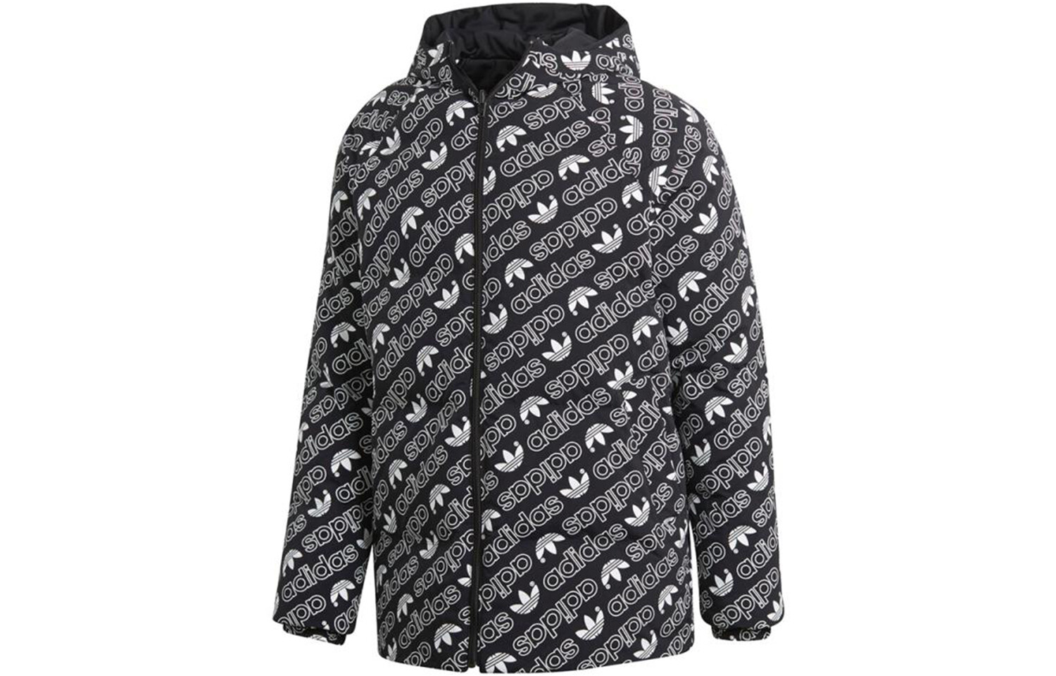 Двусторонний пуховик с капюшоном Adidas Originals Monogram, черный
Двусторонний пуховик с капюшоном Adidas Originals Monogram, черный