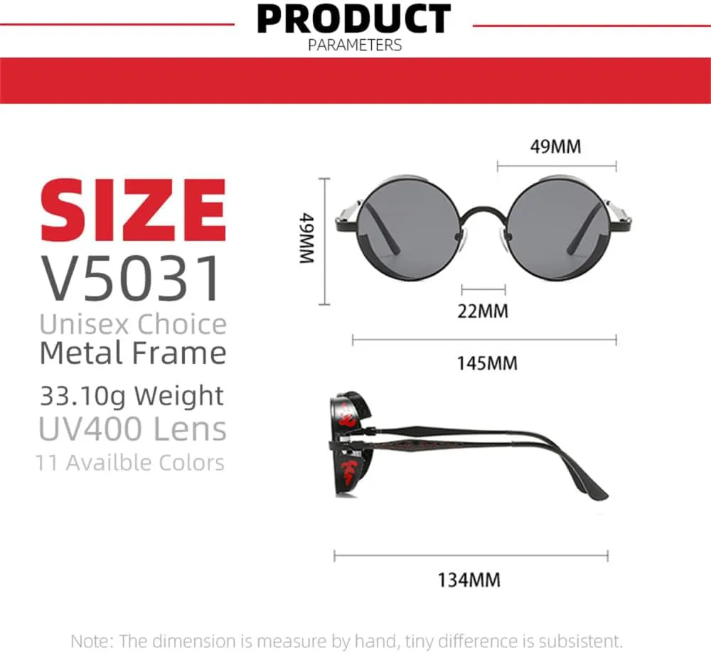 Красные солнцезащитные очки в стиле стимпанк для мужчин, круглые металлические, ретро-аксессуары для женщин, панк-очки, готические очки VFDHN, 11 Silver Silver
Красные солнцезащитные очки в стиле стимпанк для мужчин, круглые металлические, ретро-аксессуары для женщин, панк-очки, готические очки VFDHN, 11 Silver Silver