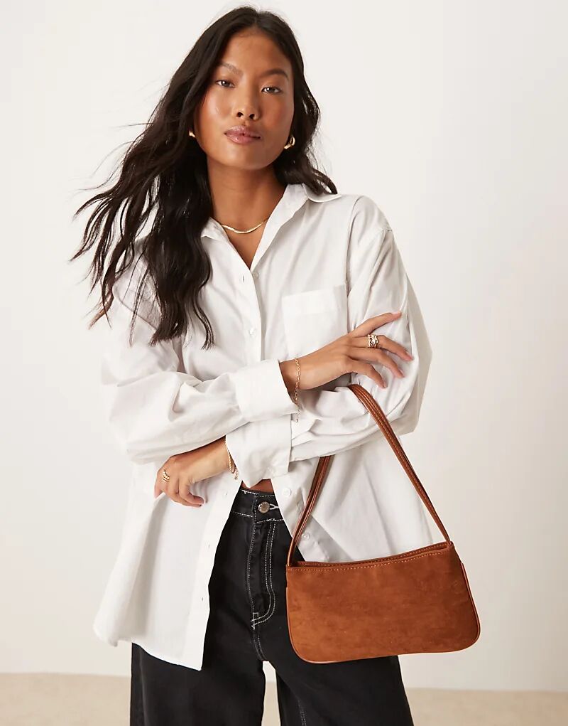 Сумка через плечо ASOS DESIGN из искусственной замши с узкими ремешками коричневого цвета
Сумка через плечо ASOS DESIGN из искусственной замши с узкими ремешками коричневого цвета