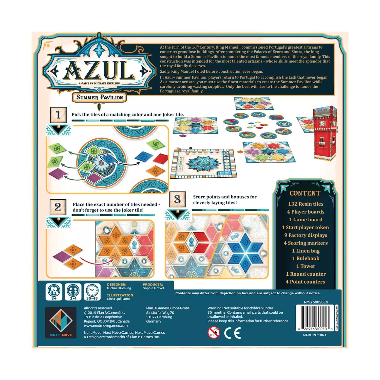 Next Move Games Настольная игра Azul Summer Pavilion Next Move Games 
Next Move Games Настольная игра Azul Summer Pavilion Next Move Games