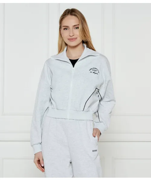 Толстовка Nigella Cropped fit Guess Active, серый 
Толстовка Nigella Cropped fit Guess Active, серый