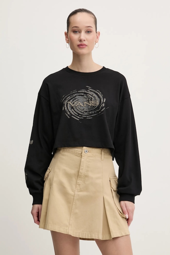 Хлопковая водолазка Vans, черный
Хлопковая водолазка Vans, черный