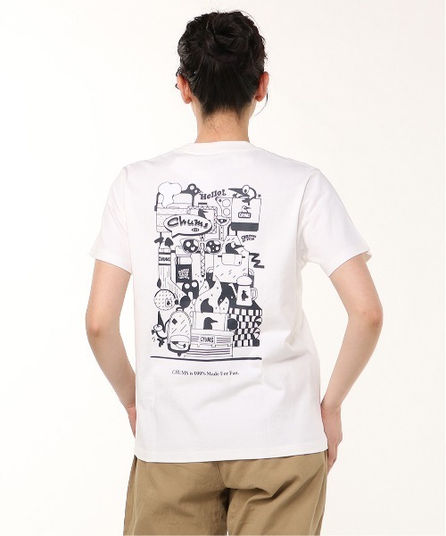 Футболка с коротким рукавом, принт на спине CHUMS, белый
Футболка с коротким рукавом, принт на спине CHUMS, белый